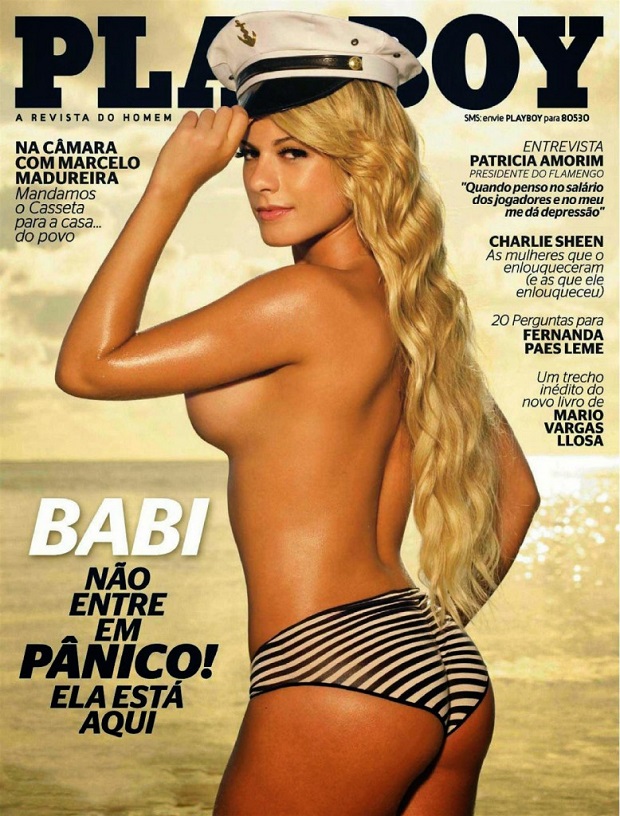 Babi Rossi pelada nua na Revista Playboy