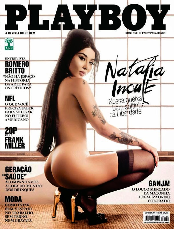 Natalia Inoue pelada nua na Revista Playboy