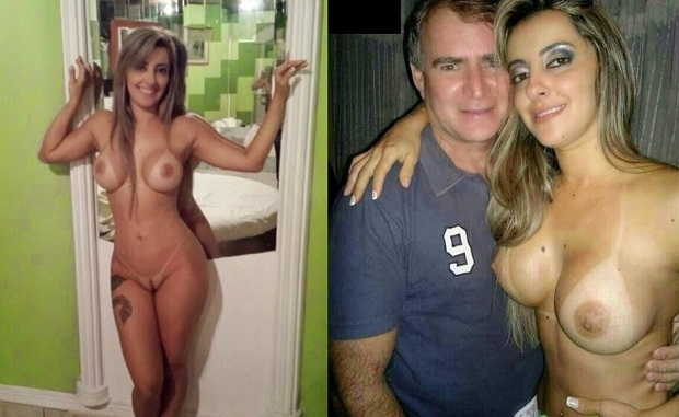 Caiu na net com loira peituda pelada no motel