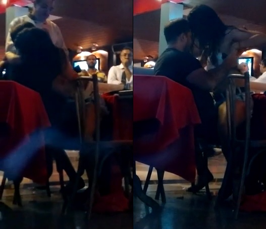 Casal flagrado transando em público no restaurante em São Gonçalo