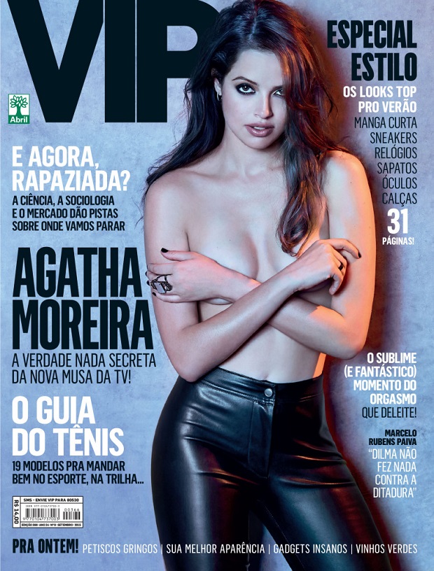 Agatha Moreira semi nua na Revista Vip de Setembro 2015