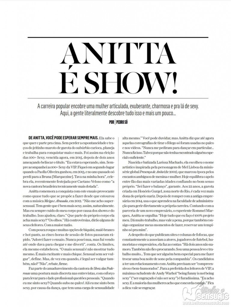 Anitta foi eleita a mulher mais Sexy do Mundo pela Vip de Novembro 2015 (6)