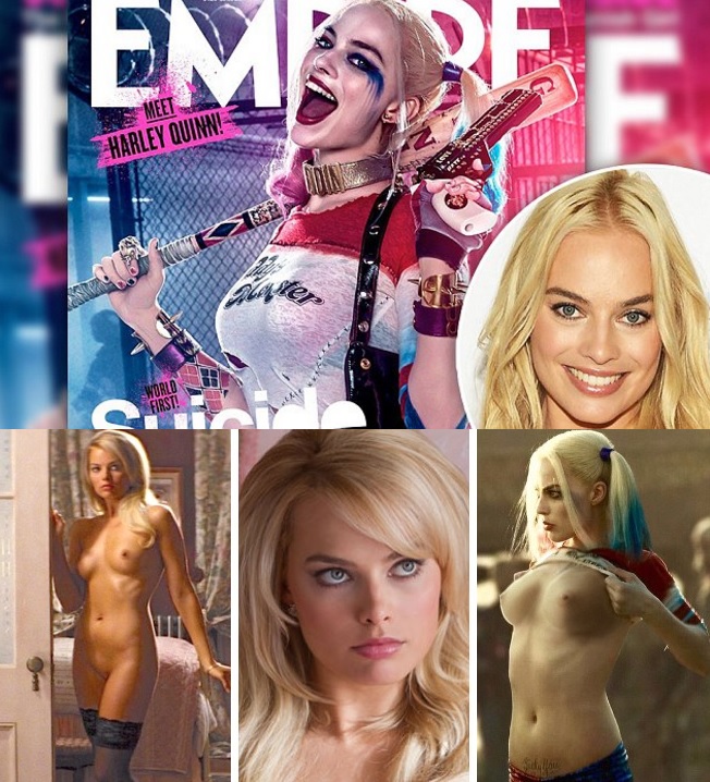Margot Robbie Arlequina de Esquadrão Suicida pelada e fodendo no filme