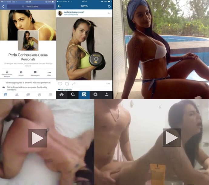 Perla Karina personal carioca caiu na net fodendo forte e gemendo alto