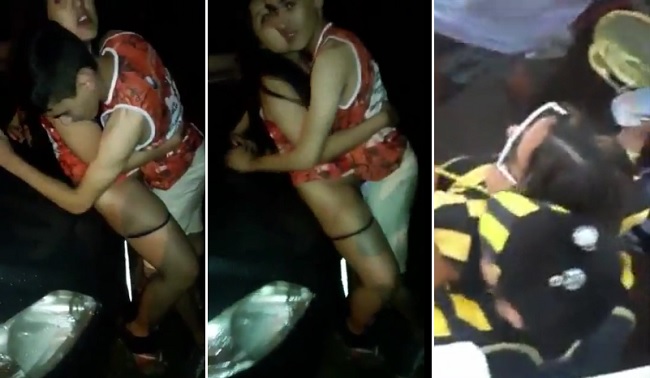 Casais flagrados transando no Carnaval em locais públicos na rua